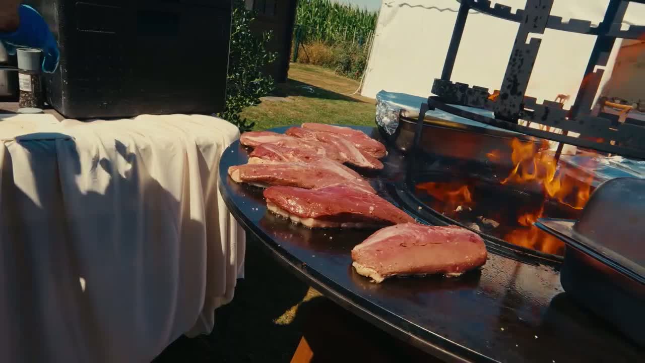 Grillades réalisées lors d’un événement Deby’s Delice